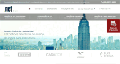 Desktop Screenshot of netcriacaodesites.com.br
