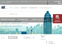Tablet Screenshot of netcriacaodesites.com.br
